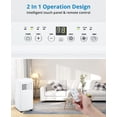 thumbnail image 3 of Takywep Aire acondicionado portátil 10000 BTU, unidad de aire acondicionado portátil con control remoto, refrigeración de bajo consumo para espacios de 450 pies cuadrados, aire acondicionado portátil, 3 of 5