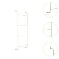 thumbnail image 6 of WeiLaiKeQi 4 Tier over The Door Towel Rack Towel Hanger Simple Iron Towel Storage Organizer White, 6 of 9