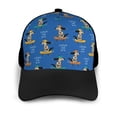 thumbnail image 3 of Naloa Skater Dog Adult adjustable Print Baseball Hat, Patchwork curved brim baseball capfor Men and Women, One Size, 3 of 5