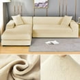 thumbnail image 1 of Velvet Sofa Cover Thick Elastic 1/2/3/4 Seater Sofa Cover for Living Room Velvet Plush L Shaped Corner Sofa Cover Couch Cover, 1 of 7