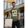 thumbnail image 2 of Brown Bearm. Polar Bear T-Shirt Men -Sydenham Edwards Designs, Male x-Large, 2 of 4