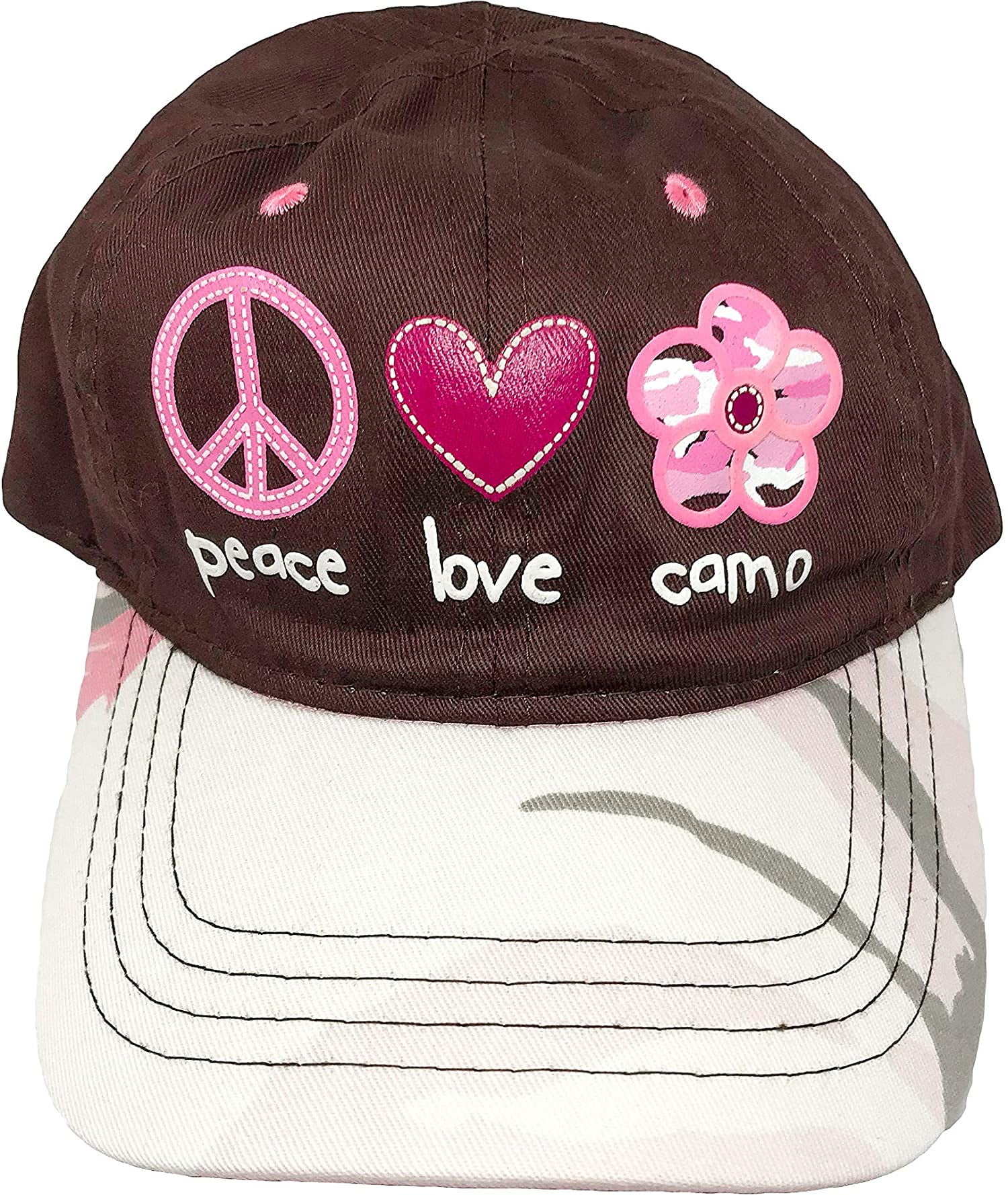 Baseball Hat/Cap (Brown w/Pink Camo 
