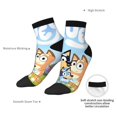 thumbnail image 5 of Saiise Bluey Funny Socks Men Women Adults Novelty Graphic Crew Tube Socks Crazy Design Casual Dress Socks for Sports,Running,Travel, 5 of 7