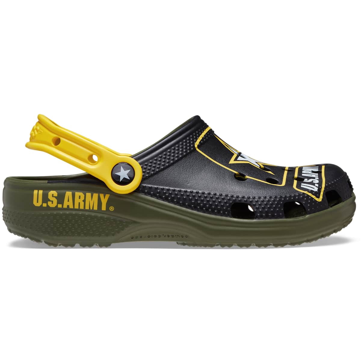 Crocs Adult Classic US Army Clogs, Army Green, W6/M4