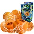 thumbnail image 1 of Globos de agua con esponja reutilizables AMAZING TOYZ, paquete de 6, color naranja, 1 of 4