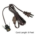 thumbnail image 3 of Uxcell UL Listed Silver Electrical Lamp Cord SPT-1 Stripped Ends Ready for Wiring Brown, 3 of 6