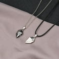 thumbnail image 3 of magnética para parejas, collar, imán para él y para ella, Blanco negro Hugo Collar a juego, 3 of 6