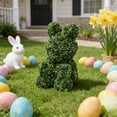 thumbnail image 5 of Artificial Topiary Tree, Artificial Green Boxwood Bear Shaped Decoration for Indoor Outdoor Front Porch, Easter Garden Decor, 5 of 6