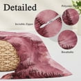 thumbnail image 3 of Pink Mountain Body Pillow Covers 20"x60", Misty Forest Nature Woodland Pine Tree Landscape Soft Brushed Microfiber Breathable Throw Pillow Covers, Pillowcase with Zipper for Couch Sofa Bedroom, 3 of 9