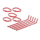 thumbnail image 1 of 10Pcs Cinch Straps Hook & Loop Correa Segura Amarre Banda De Amarre De Bicicleta 2x60cm Sunnimix Correas de amarre, 1 of 8