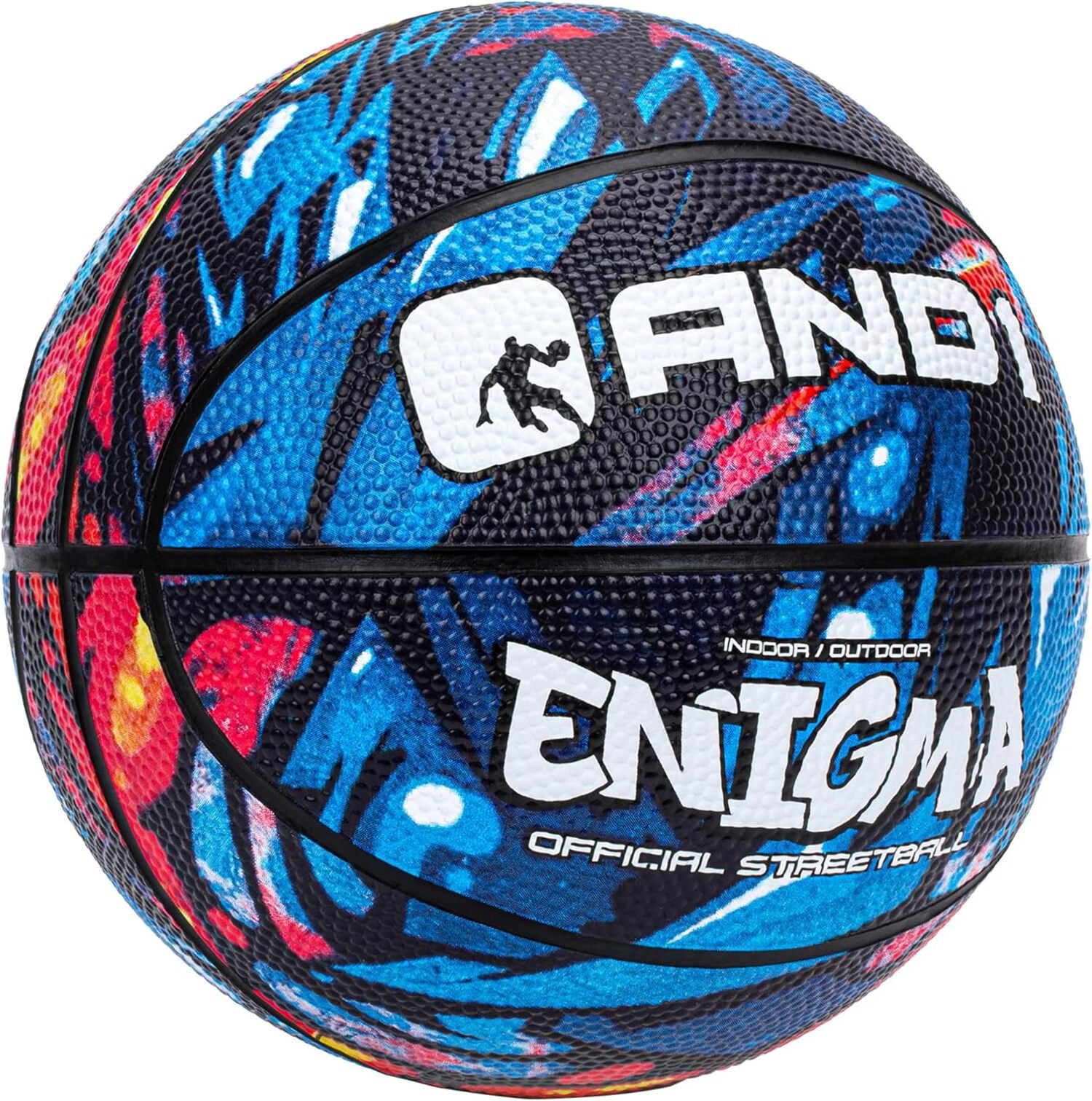 AND1 Mini Basketball 3-Pack - Size 3 (7 Inch) Easy to Grip, Youth Size, Deflated with Pump Included
