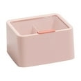 thumbnail image 2 of COM1950s Makeup Organizer with Dustproof Lid, Double Compartment Cosmetic Storage Box for Desktop, Plastic Organizer for Makeup Remover Pads, Swabs, and Lipsticks, 2 of 9