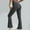 Dark Gray, variant on Women's Yoga Pants Solid Color High Waist Comfortable Casual Wide Leg Trousers Hip-Lifting High Waist Flared Pants