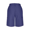 thumbnail image 7 of Elainilye Fashion Mens Cargo Joggers Overalls Shorts Beachwear Summer Thin Multi Pocket Swimming Trunks Casual Gym Shorts Pants,Blue, 7 of 7