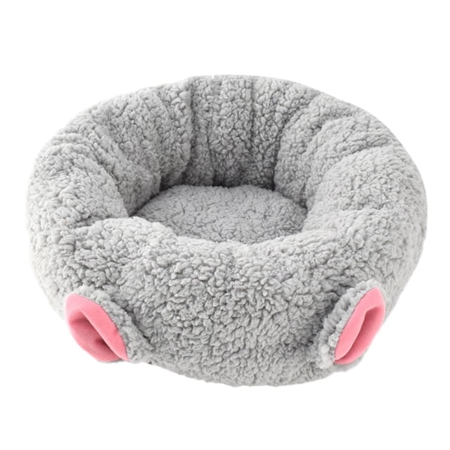 Cama autocalentable para mascotas, caseta de interior acogedora para perros y gatos, ideal para cachorros y chihuahuas. gris grande