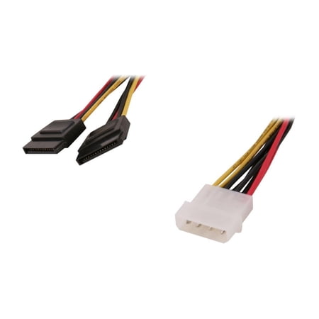 UPC: 0065030809207 | StarTech.com PYO2LP4SATA 1 ft. LP4 to 2 SATA Internal Power Splitter Cable
