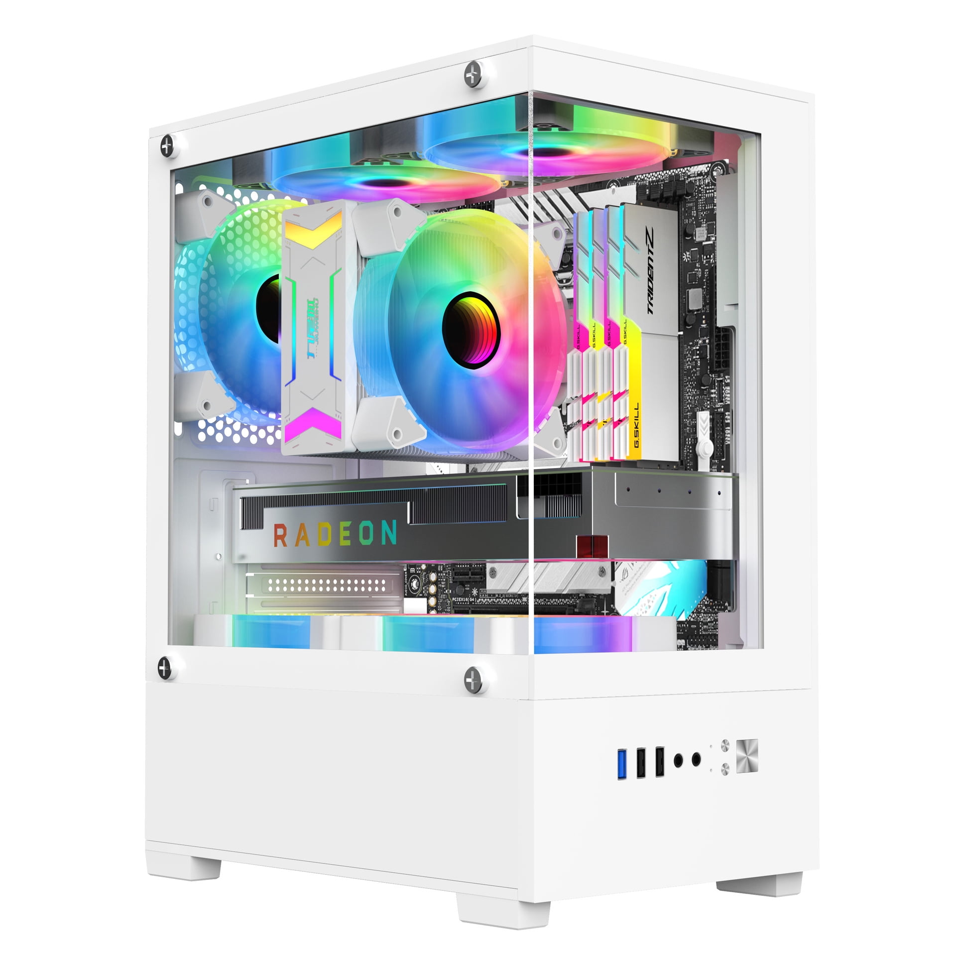 Pc Case Without Components Computer case without column white - Walmart.ca