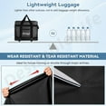thumbnail image 3 of Desirable Life 34in 3 Layer Expandable Suitcase Bag Collapsible Rolling Wheeled Duffle Bag Large for Home Storage Cargo Travel Business Moving Luggage, 3 of 8