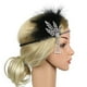 thumbnail image 4 of de cristal de la frente de año 20 con diadema de plumas para mujer de 2 piezas, 4 of 9