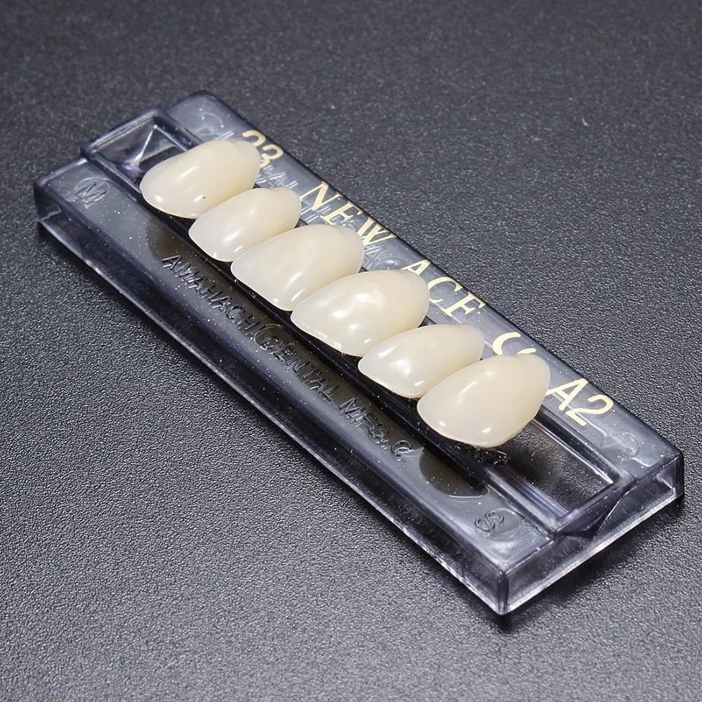 168pcs Dental Acrylic Resin Denture lti-colored Synthetic False  D3C7