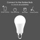 thumbnail image 4 of Bombilla De Luz Led Inteligente Con Wifi, Asistente De Google, Aplicación De Control De Voz, Control Remoto, Regulable, Rgbw, Bombilla Led De Varios Colores Methold HA024218-03, 4 of 5