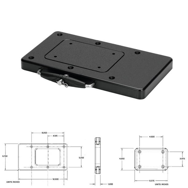 Support Stabilisateur Pour Moteur De Pêche Minn Kota - Aluminium, Réglable En 7 Angles, Sangle Caoutchouc, Compatible Terrova/Ulterra/PowerDrive