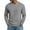Grey, variant on Men's Waffle Thermal Long Sleeve Shirts V Neck Lightweight Tops Casual Pullover Undershirts Light Purple M