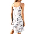 thumbnail image 5 of TARAINYA Summer Dresses for Women Casual V Neck Sleeveless Sundresses Floral Beach Short Dress with Pockets, 5 of 8