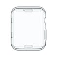 thumbnail image 2 of Cubierta protectora transparente de TPU de pantalla completa para Apple Watch Series 2/3 (42 mm), 2 of 4