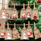 thumbnail image 3 of Set Cuenta Regresiva 24 Días Piezas Tela Navidad Bolsas Regalo Adviento, 3 of 9
