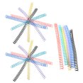 thumbnail image 4 of Pungan binder rings 18Pcs Notebook Spiral Binding Coils Colored Binder Rings Loose Leaf Binder Circles Plastic Binding Coils,10.63"X0.63"X0.63", 4 of 10