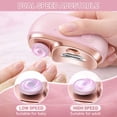 thumbnail image 4 of ILAVYO Electric Nail Clipper, 2-in-1 Trimmer & Polisher with LED Light, Dual Speed for Thick & Thin Nails, USB Rechargeable with Debris Storage, Fingernai Clippers for Seniors, Adult（Pink）, 4 of 9