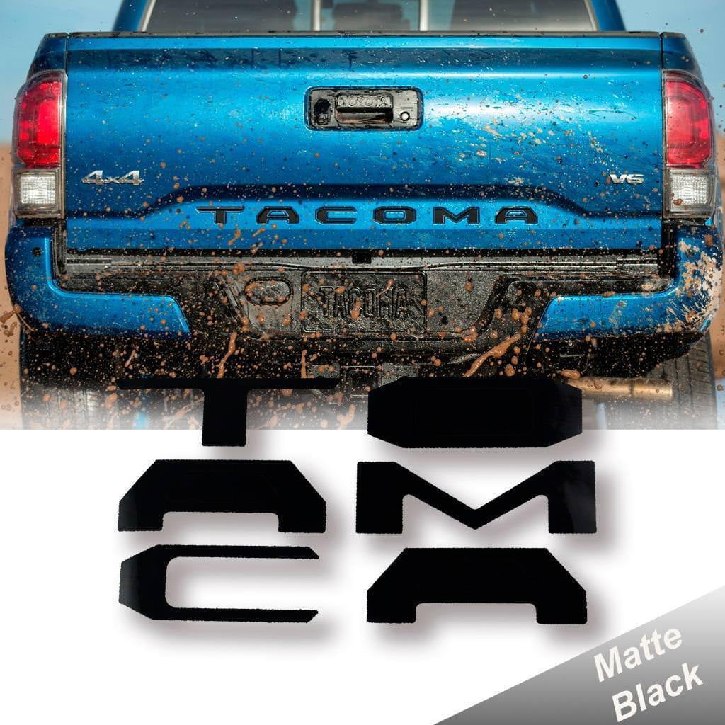 Matte Black Vinyl Insert Letters Decal Sticker For 2016 2017 2018