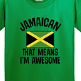 thumbnail image 4 of Inktastic Jamaica Awesome Jamaican Youth T-Shirt, 4 of 5