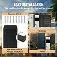 thumbnail image 6 of Acekid 3.78 Cu Ft,Steel Anti-Theft Package Delivery Box,Weatherproof Heavy-Duty Mailbox With Combination Lock for Porch and Driveway, 6 of 6