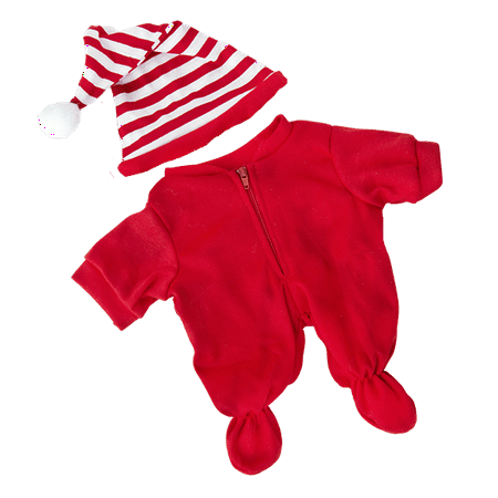 

Red Drop Seat Pajamas w/Cap (16 )