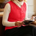 thumbnail image 5 of Purcolt Womens Quilted Padded Puffer Vest Lightweight Casual Collarless Sleeveless Snap Button Front Jackets with Pockets, 5 of 7