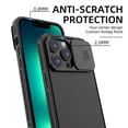 thumbnail image 4 of ZHaobin Slide Lens Protection Magnetic PC Phone Cover for iPhone 16 11 12 13 14 15 Pro Max Plus Soft TPU  for Magsafe Wireless Back Case (Black,For iPhone 13 ProMax), 4 of 7