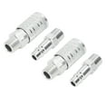 thumbnail image 1 of Air Hose Fitting, 1/2in NPT High  4Pcs Perfect Match Pneumatic Fittings Kit Female Male 300PSI  for Machine, 1 of 7