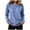 *Light Blue, variant on Binmer Women's Crew Neck Long Sleeve Denim Sweatshirt,Casual Loose Pullover Shirts ,L