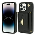thumbnail image 2 of TECH CIRCLE For iPhone 14 Wallet Case,PU Leather Folio Flip Kickstand Magnetic Clasp Durable Shockproof Protective Cover with Card Holder Lanyard for iPhone 14 6.1" 2022,Black, 2 of 5