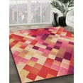 thumbnail image 2 of Ahgly Company Indoor Rectangle Patterned Crimson Red Area Rugs, 2' x 4', 2 of 6