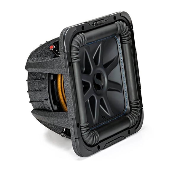 Kicker 44L7S104 L7S Solo-Baric 10 Inch 1200 Watt 4 Ohm DVC Square Car Subwoofer