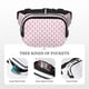 thumbnail image 5 of Disketp Flamingo On Checkered Riñonera de Doble Capa, Bolsa de Cintura Ajustable para Viajes, Correr y Senderismo, Riñonera Ligera para Hombre y Mujer, 5 of 9