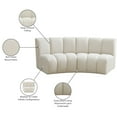 thumbnail image 2 of Meridian Furniture Infinity Cream Boucle Fabric 2pc. Modular Sectional, 2 of 11