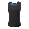 thumbnail image 2 of Dresfit Sauna Vest for Men 2026 Scoop Neck Tummy Control Sauna Shirts Sleeveless Big and Tall Gym Shirt Plus Size Heat Trapping Waist Trainer Blue 4XL, 2 of 9