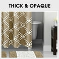 thumbnail image 5 of Brown Reeple Ombre Shower Curtain, Modern Geometric Pattern Bathroom Shower Curtains with 12 Hooks, Waterproof Shower Curtain, Durable and Machine Washable, 72 x 72 inches, 5 of 6