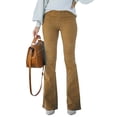 thumbnail image 3 of Txlixc Pantalones de mujer, cintura elástica, pantalones de campana de piernas anchas Txlixc  moda, 3 of 8