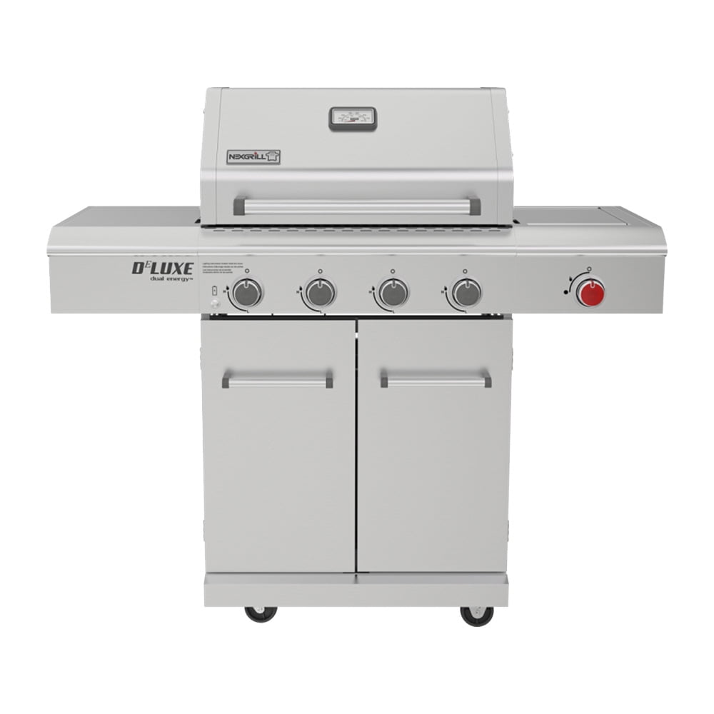 Nexgrill Deluxe 5 Burner Propane Grill with Side Table Ceramic Burner 75000BTUs Walmart