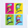 thumbnail image 3 of Dr. Seuss - Cat In The Hat Color Block Hats - Toddler And Youth Short Sleeve Graphic T-Shirt, 3 of 6
